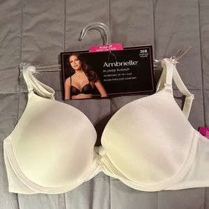 Ambrielle Plunge Push up bra 36B